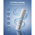 thumbnail image 2 of Whole House Water Filter Cartridge 4.5x20,CTO Carbon Block Replacement for 3-Stage Home Water Filtration System,Reduces Chlorine,Taste,and Odor, 2 of 12