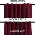 thumbnail image 2 of EcoNesxp Inch Burgundy Blackout Curtains 2-Pack 96 Inch, 2 of 5