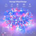 thumbnail image 6 of 400 LED Red White and Blue Lights Outdoor, 132FT 4th of July Lights Indoor, 8 Modes Patriotic String Light for Memorial Day Independence Day Decoration, 6 of 16