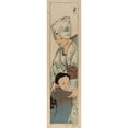 thumbnail image 2 of Helen Hyde 7x14 Gold Ornate Wood Frame and Double Matted Museum Art Print Titled - Mother and Child (1901), 2 of 4