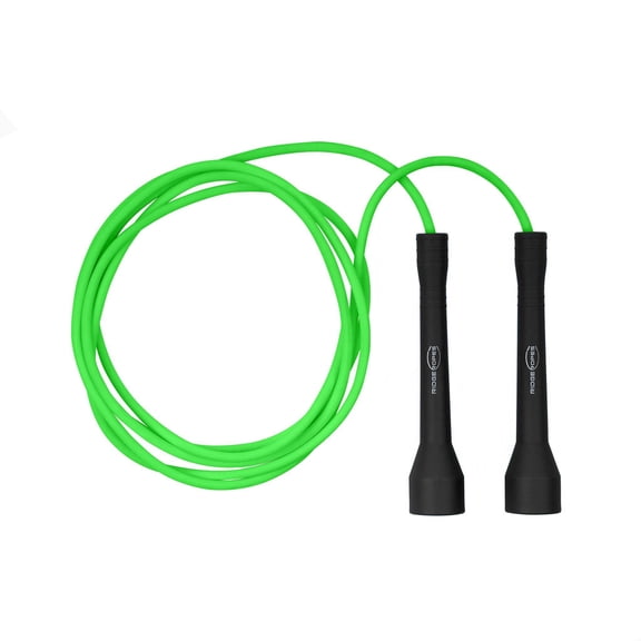Freestyle Licorice Jump Rope, 9.3ft Adjustable, Black & Green, Skipping Rope for Exercise Workout
