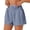 Blue, variant on Running Shorts for Women High Elastic Waist Pocket Beach Clothing Women,Blue,S