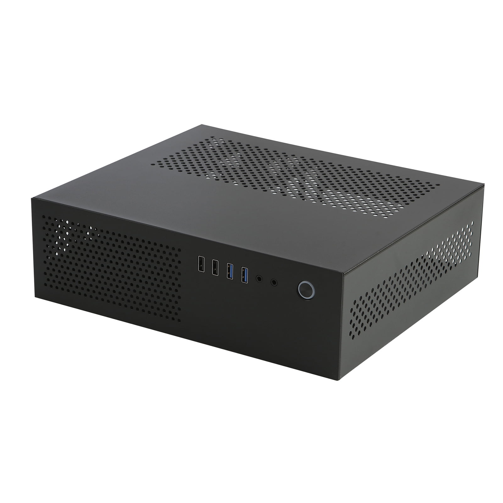 A10 Small Desktop Case 7.3L MATX Chassis HTPC PC Case Support 2.5 3.5inch Hard Disks Space Efficiency Cooling