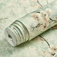thumbnail image 2 of Girlsshop 3D Floral Wall Stickers Warm Girl Bedroom Background Contact Paper,8804-Light green53cm*3m, 2 of 9