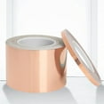 thumbnail image 6 of Copper Foil Tape Wide Application Heat Resistance Single Conductive 50m Self Adhesive Tape for Shielding, 6 of 6