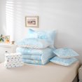 thumbnail image 6 of Manfei 3D Cartoon Bowtie 7 Pieces Full Size Bedding Sets,Colorful Monogrammed E Full Size Bed in a Bag,Polkadot Reversible, 6 of 7