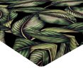 thumbnail image 4 of Ambesonne Tropical Fitted Sheet, Palm Foliage Overlapped, Queen Size, Reseda Green Dark Purple, 4 of 5