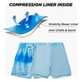 thumbnail image 4 of Kids Teens Boys Swim Trunks with Compression Liner Double Layer Beach Surf Swim Shorts Quick Dry Anti Chafe Boxer Brief Swimwear 5-16 Years, 4 of 10