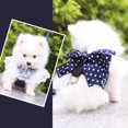 thumbnail image 6 of Cute Soft Bowknot Clothes for Dogs Outfits Puppy Vest Dog Chest Strap Dog  Harness Pet Leash PINK XL, 6 of 8