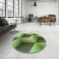 thumbnail image 3 of Ahgly Company Indoor Rectangle Patterned Yellow Green Novelty Area Rugs, 8' x 12', 3 of 6