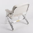thumbnail image 2 of Wise 8WD120AB-924 Folding Deck Chair with Aluminum Frame, White / Navy, 2 of 2