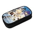 thumbnail image 3 of Genshin Impact Pencil Case Large Capacity Pencil Pouch Pen Bag Office Stationery Organizer Travel Makeup Bag Black, 3 of 9