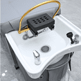thumbnail image 3 of METRO Head Spa Bed, U-Shape Water Massage Shampoo Backwash Unit with Cover Pillow, Spa Resort Hair Salon Equipment, Grey, 3 of 6