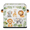 Multicolor 1, variant on CURLYOOT Unicorn Castle Rainbow 11 x 11 Inch Cube Storage Bin, Fabric Storage Cube Foldable Basket with Leather Handles, Organizer Basket for Closet Shelves