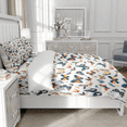 thumbnail image 4 of TeasBank Butterfly Print King Duvet Cover Set Colorful Butterfly White Quilt Set Butterfly Comforter Cover Fashion Women Room Decoration 1 Quilt Cover with 2 Pillow Cases(No Comforter), 4 of 4
