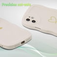 thumbnail image 2 of for iPhone 11 Case, Wave Frame Love Heart Soft Cute iPhone 11 Phone Case, White, 2 of 12