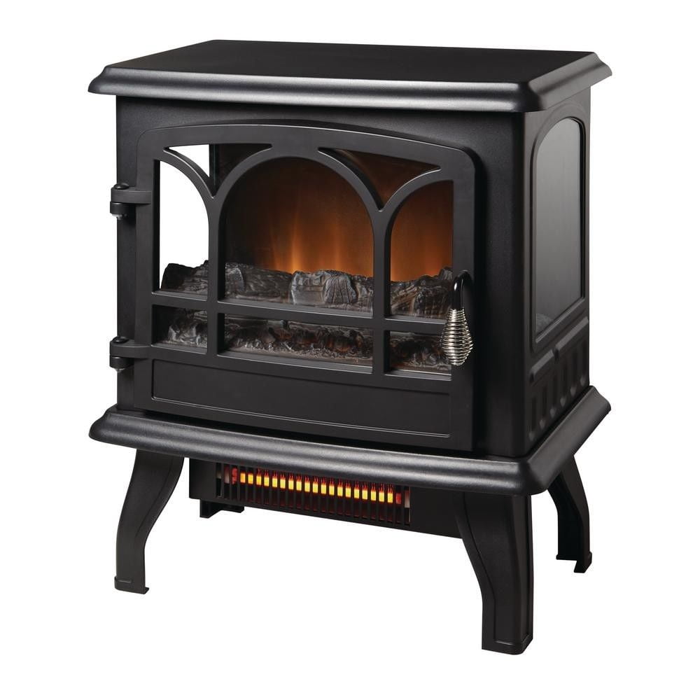 Hampton Bay EST-417-10 Electric Stove 1000 sq ft Panoramic Infrared Black  Electronic Thermostat Home - Walmart.com