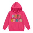 thumbnail image 4 of Vividxx Hoodies For Girls Long Sleeve Letter Print Pocket Pullover Casual Hooded Sweatshirts For School Comfortable 4-5 Years, 4 of 5