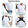 thumbnail image 7 of Posture Corrector for Men and Women Adjustable Upper Back Brace Straightener for Clavicle Support and Providing Pain Relief from Neck Back and Shoulder (Universal), 7 of 7