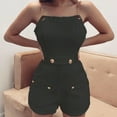 thumbnail image 1 of Combinaison Moulante Sans Manches Décontractée pour Femmes, Club, Short, 1 of 5