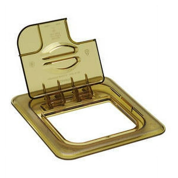 Cambro 60HPL150 Amber Solid FlipLid for 1/6 Size Food Pan