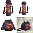 thumbnail image 7 of Uorisanigo Flaming Wolf School Backpack Kids with Insulated Lunch Bag Stationery Pen Case Water Bottle Sleeve 4 in 1 Large Elementary School Bag Travel Outdoor Daypack, 7 of 7