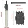 thumbnail image 2 of 13 Pcs Spot Welding Drill Bit, Spot Welding Drill Bit Kit, Sheet Metal Hole Cutter, Panel Separator for Electric Drill, Car Body Welding, 3/8" Drill Bit Tools, 2 of 5