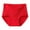 Red, variant on yunLCZ Women's Cotton Underwear High Waist Womens Plus Size Underwear Cotton Panties Lace Soft Hipster Panty Ladies Stretch Sexy Briefs