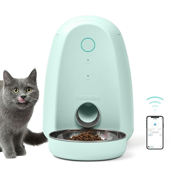 DOGNESS Smart Feed Automatic Cat Feeder, WiFi Enabled Pet Feeder for Cat and Small Dog