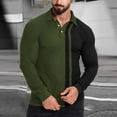 thumbnail image 2 of WEAIXIMIUNG Christmas Men 2025 Spring/summer Relaxed Sports Large Size Color Matching Lapel Shirt, 2 of 9