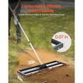 thumbnail image 2 of KFFKFF Updated Lawn Leveling Rake with Roller, 30" x 10" Stainless Steel Lawn Leveler with 83.9" Adjustable Handle, Heavy Duty Yard Leveling Rake, Effort Saving Lawn Leveling Tool, 2 of 9