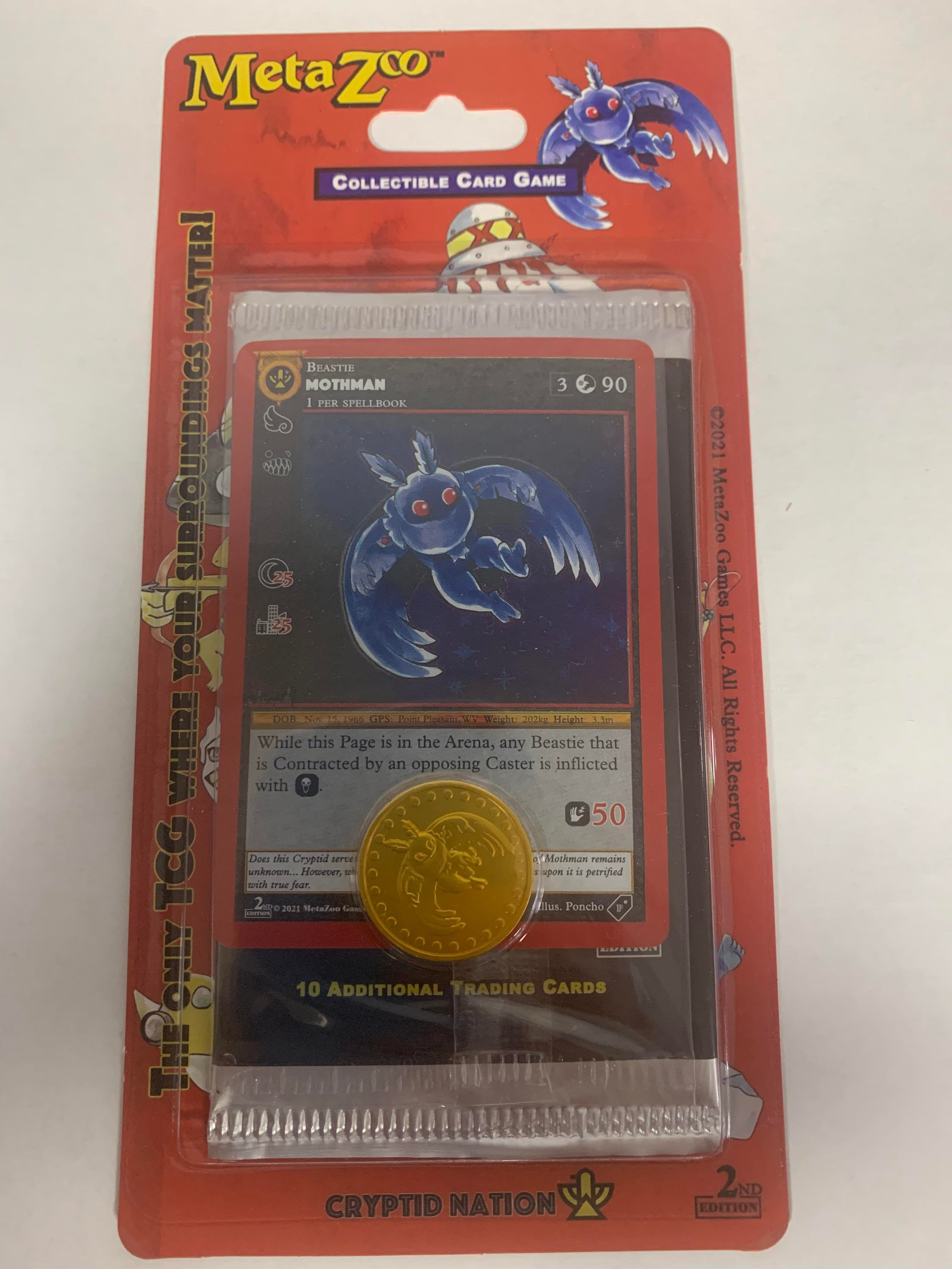 MetaZoo Cryptid Nation Blister Pack Mothman and Coin 2nd Edition -  Walmart.com