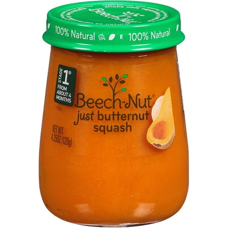 Beech-Nut Naturals Stage 1 Just Butternut Squash Baby Food ...