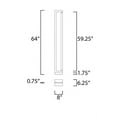 thumbnail image 2 of E21239-MW-ET2 Lighting-Rotator-30W 1 LED Floor Lamp-6.25 Inches wide by 64 inches high, 2 of 6
