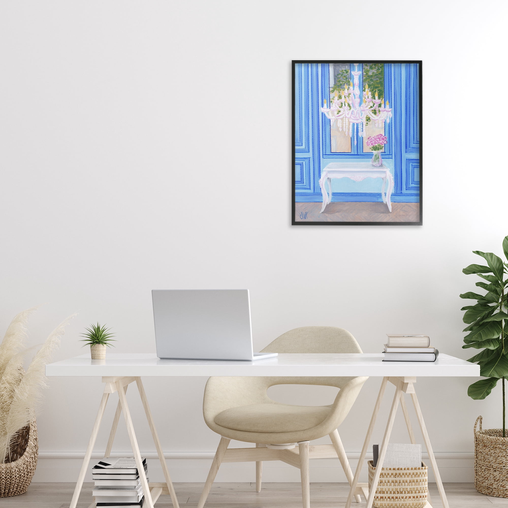 Stupell Industries French Window Architecture Black Framed Giclee Art, design by Sarah Waldron Kimball