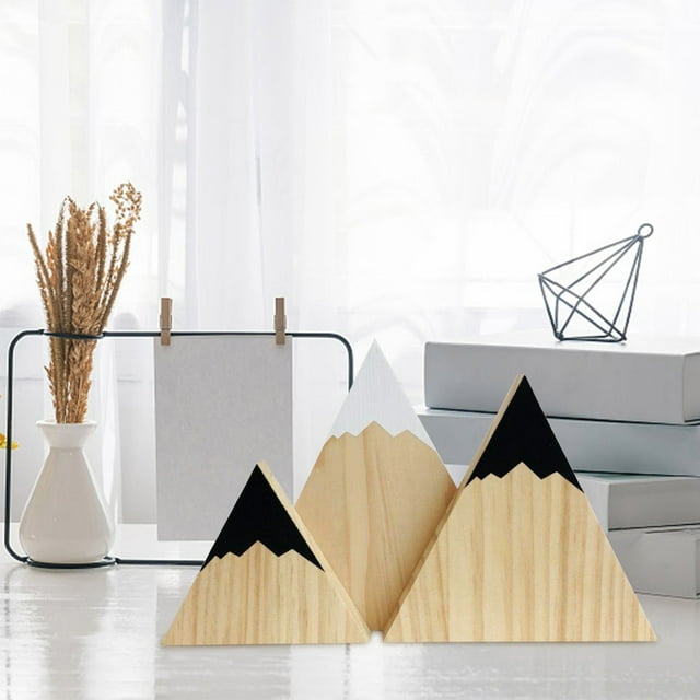 Nilvkv 3PC Different Sizes Mini Shelf Decor Shelf Stand Wood Decor