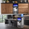 thumbnail image 5 of TITTLA Commercial Ice Maker 88Lbs/24H,Freestanding Built-in Ice Machine with 23 lbs Storage,5x9 Cubed Ice,Stainless Steel, 5 of 9