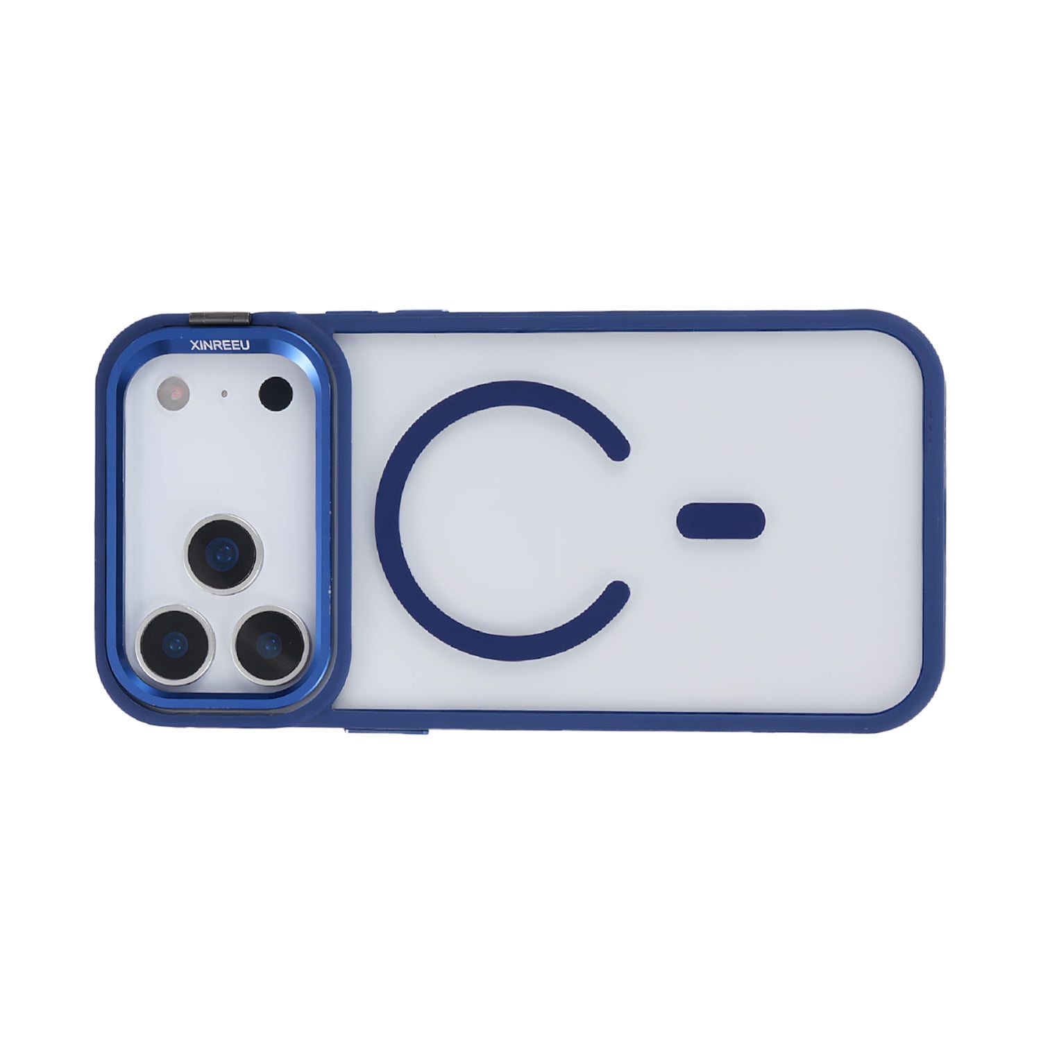 MagSafe Clear Case with Camera Stand for iPhone 17 Pro - Dark Blue