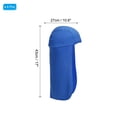 thumbnail image 2 of Uxcell Hard Hat Sun Shade, 6 Pack Cooling Skull Cap Quick Dry Neck Shade Cap for Men Women, Blue, 2 of 6