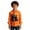 Orange, variant on Boys Tops - Versatile Seasonal Long Sleeve Collar Shirt with Chest Print for Kids Casual Everyday Top for 3-12 Years Suitable for Holidays and
