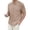 Khaki, variant on Men's Casual Short Sleeve Mandarin Collar Button Up Shirts Textured Fabric Lightweight Breathable Tops,Light Blue,XXL