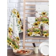 thumbnail image 2 of Spring Sunflowers Kitchen Dish Towels for Drying Dishes Set of 4, Country Bicycles Yellow Flowers Wooden Waffle Weave Microfiber Hand Tea Bathroom Towels Quick Dry & Absorbent Towel 15.7x23.6, 2 of 7