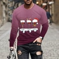 thumbnail image 1 of Blusas y camisas de manga larga y cuello redondo para hombre, camisetas casuales con estampado de moda y cuello redondo, blusas de licra de manga corta para hombre., 1 of 5