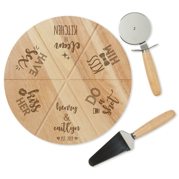 Personalized Newlyweds Pizza Board
