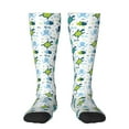 thumbnail image 2 of Picia Women Crew Soft Moisture-wicking Socks Cartoon Sea Creatures Pattern Design Cotton Socks, One Size fit All, 2 of 9