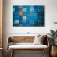 thumbnail image 3 of Elephant Stock Blue Cargo Containers Wall Art - Horizontal Canvas Wall Art - Living Room Wall Decor - Abstract Canvas - Teal And Turquoise Decor - 45" x 30", 3 of 8