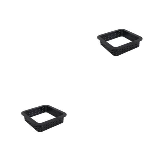 Inteprter Molde para pasteles, Mousse circular, anillo perforado, herramienta de decoración, galleta, pastelería, muffin antiadherente, tarta, Cuadrado 2piezas