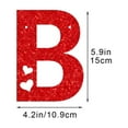 thumbnail image 3 of Valentine's Day Heart Garland Banner, Non-Woven Fabric Party Decoration Bunting Romantic Festival Decor for Bedroom and Party, Long Heart Shaped Banner for Door and Wall, Love Themed Decor, 3 of 5