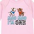thumbnail image 4 of Inktastic Moo Moo I'm 1 with Cute Holstein Cows Boys or Girls Long Sleeve Baby Bodysuit, 4 of 5