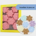 thumbnail image 5 of CSCHome Cookie Stamps Christmas Cartoon Snowflake Cookie Molds Plastic Material Suitable for Christmas Birthday Party Etc, 5 of 7